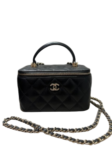 CHANEL シャネル バニティ バッグ ラムスキン ブラックの買取実績